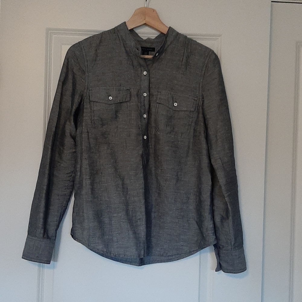 Tommy Hilfiger Black Linen Top